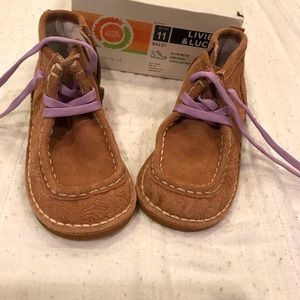 Livie and Luca blush beige suede Bailey shoes size 11